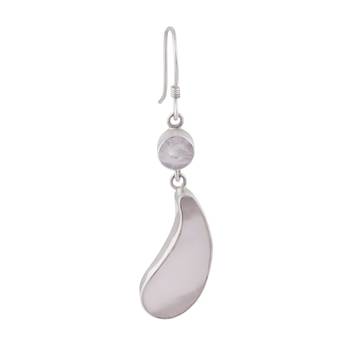 Drizzle Drop Silver Earrings-ERMX022 2