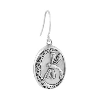 Dragonfly White Earrings-ERMX023 2