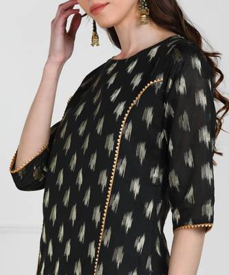 SWAGG INDIA Womens Wear Chaderi Brocade Violet Kurti 2