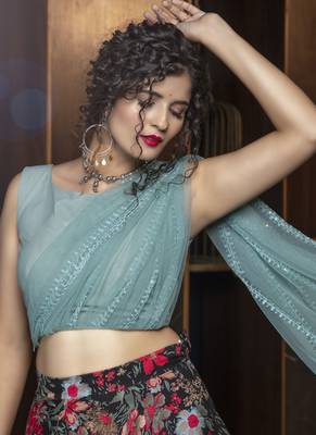 Black Cotton Party Wear Designer Lehenga 3