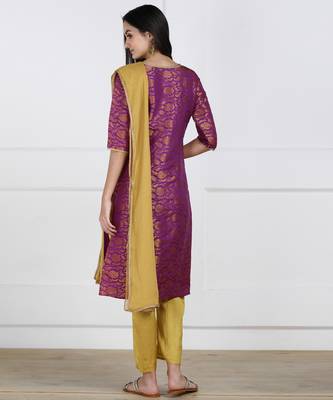 SWAGG INDIA Womens Wear Banarsi Brocade with Pent and Duppata set 2
