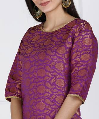 SWAGG INDIA Womens Wear Banarsi Brocade with Pent and Duppata set 3