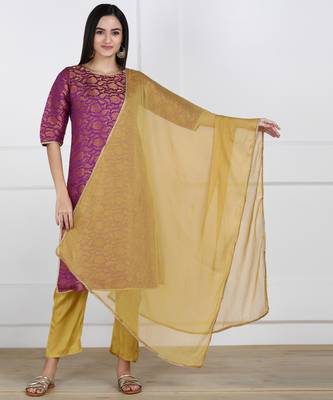 SWAGG INDIA Womens Wear Banarsi Brocade with Pent and Duppata set 4