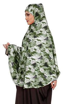 JSDC Women Printed Stitched Spun Lycra Abaya Hijab Scarf Without Sleeves 4
