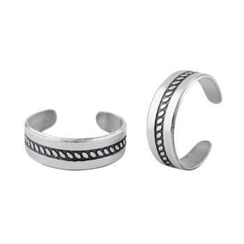 Dotted Design Toe Ring-TR477 1