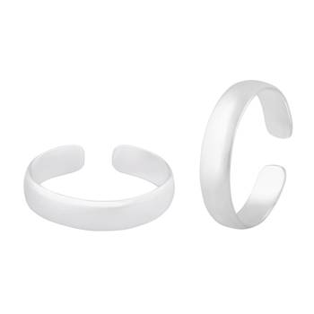 Simple Plain Toe Rings-TR482 1