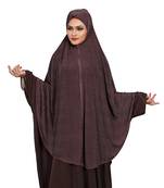 JSDC Women Party Wear Polka Dot Printed Stitched Imported Jersey Abaya Hijab Without Sleeves