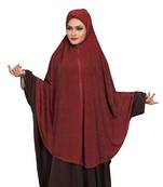 JSDC Women Polka Dot Printed Stitched Imported Jersey Abaya Hijab Without Sleeves