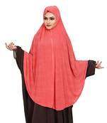 JSDC Women Polka Dot Printed Stitched Imported Jersey Abaya Hijab Without Sleeves