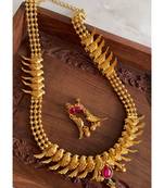 Royal antique gold tone kemp parrot haar set-Dj07881