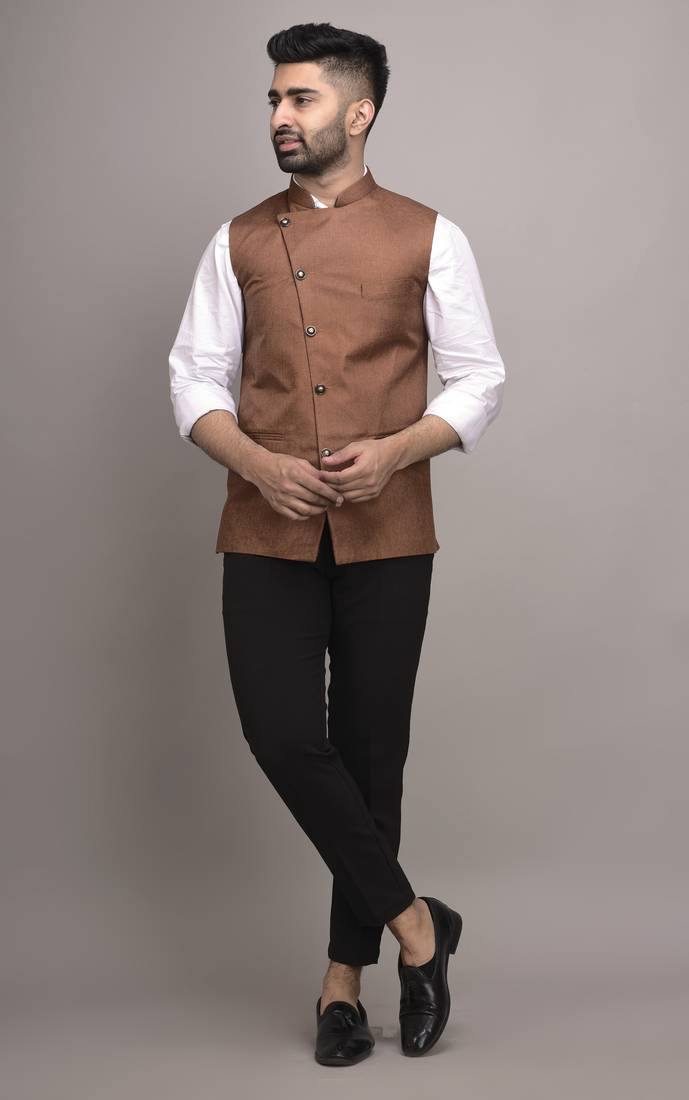 jute nehru jacket