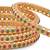 Gold Plated Multicolour Stone Studded Set Of 4 Bangles