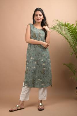 Green printed cotton salwar 1