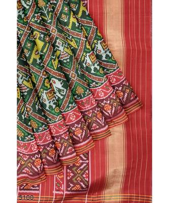 Red Patola Silk Saree 7