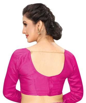 Pink Printed Art Silk Saree With Blouse 4
