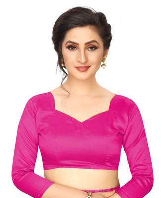 Pink Printed Art Silk Saree With Blouse 5