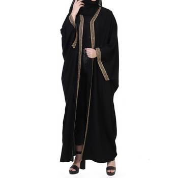 Mushkiya-Open Kaftan Abaya In Free-Size. 4