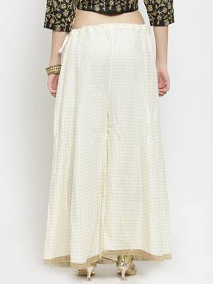 Off-white printed rayon palazzo-pants 4