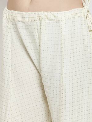 Off-white printed rayon palazzo-pants 5