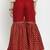 Maroon printed rayon palazzo-pants