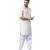 Svanik Cream Blended Solid Men's Fashion Pathani Kurta