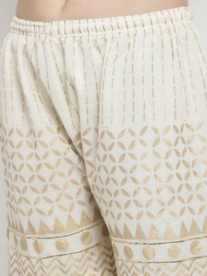 Off-white printed cotton palazzo-pants 5