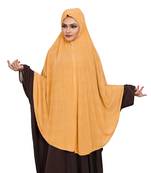 JSDC Women Polka Dot Printed Organic Jersey Abaya Hijab