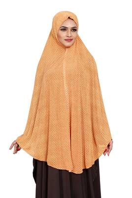JSDC Women Polka Dot Printed Organic Jersey Abaya Hijab 5