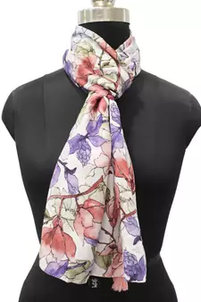 DesiButik Trends Gorgeous Muslin Fabric Multicolor Printed women scarf/Stoles With Tassels