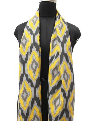 DesiButik Trends Decent Muslin Fabric Multicolor Printed women scarf/Stoles With Tassels 3
