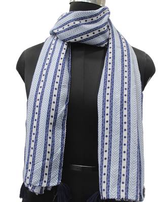 DesiButik Trends Stunning Muslin Fabric Multicolor Printed women scarf/Stoles With Tassels 1