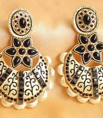 Beautiful Matte Finish Black Earrings