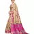 Beige Art Silk Printed Saree With Blouse For Women