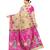 Beige Art Silk Printed Saree With Blouse For Women