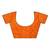 Orange Art Silk Printed Saree With Blouse For Women