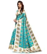 Pink Art Silk Printed Saree With Blouse For Women