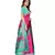 Blue Art Silk Printed Saree With Blouse For Women