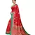 Red Art Silk Printed Saree With Blouse For Women