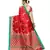 Red Art Silk Printed Saree With Blouse For Women