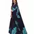 Blue Georgette Printed Saree With Blose For Women