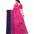 Pink Georgette Printed Saree With Blose For Women