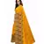 Yellow Georgette Printed Saree With Blose For Women