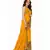 Yellow Georgette Printed Saree With Blose For Women