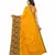 Yellow Georgette Printed Saree With Blose For Women
