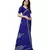 Blue Georgette Printed Saree With Blose For Women