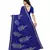 Blue Georgette Printed Saree With Blose For Women