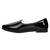 Vardhra Men's Black Patent Leather Casual Mojari/Jutti