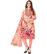 Synthetic printed soft dress material