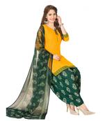 Synthetic printed soft dress material