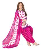 Synthetic printed soft dress material